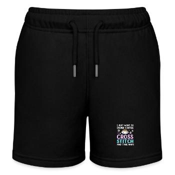 Croix - Short de jogging enfant bio Stanley/Stella - noir - Devant