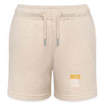 Surveyor - Kids Organic Sweat Shorts by Stanley/Stella - soft Ecru - Front