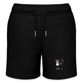 Chat mignon - Short de jogging enfant bio Stanley/Stella - noir - Devant