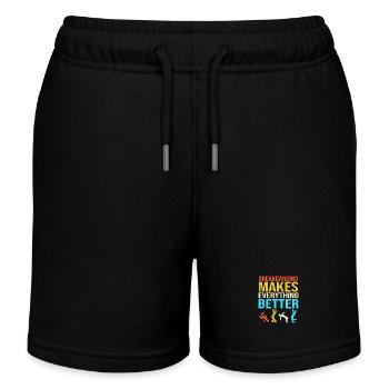 Breakdance - Kinder Organic Joggingshorts Mini Bolter von Stanley/Stella - Schwarz - Vorne