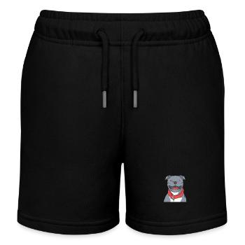 Staffordshire Bullterrier - Kinder Organic Joggingshorts Mini Bolter von Stanley/Stella - Schwarz - Vorne