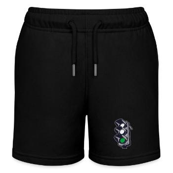 2541614 135318164 gruene Ampel - Kinder Organic Joggingshorts Mini Bolter von Stanley/Stella - Schwarz - Vorne
