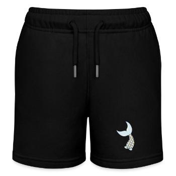 Sirène - Short de jogging enfant bio Stanley/Stella - noir - Devant