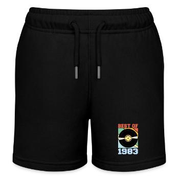 Best of 1983 - Kinder Organic Joggingshorts Mini Bolter von Stanley/Stella - Schwarz - Vorne
