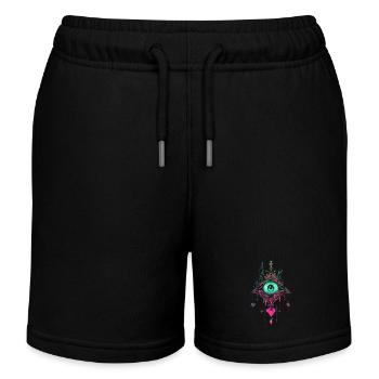 Attrape-rêves #4 - Short de jogging enfant bio Stanley/Stella - noir - Devant