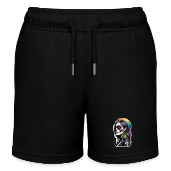halloween - rock et arc en ciel - Short de jogging enfant bio Stanley/Stella - noir - Devant