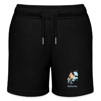 Nietzsche - Kinder Organic Joggingshorts Mini Bolter von Stanley/Stella - Schwarz - Vorne