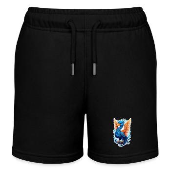 phenix - phoenix - oiseau de feu - Short de jogging enfant bio Stanley/Stella - noir - Devant