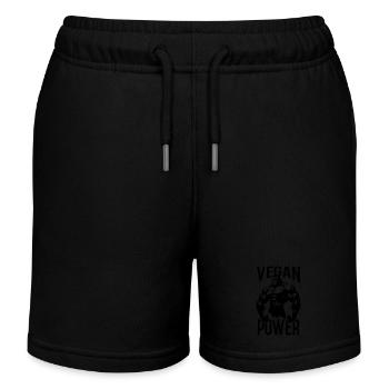 Gorilla Vegan Power - Short de jogging enfant bio Stanley/Stella - noir - Devant