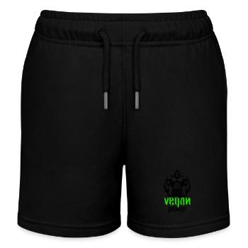 Gorilla Bodybuilder Végétalien - Short de jogging enfant bio Stanley/Stella - noir - Devant