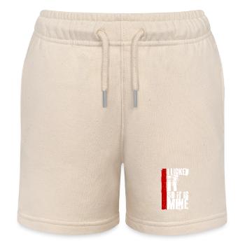 Je l’ai léché pour que ce soit le mien drôle de dire effronté - Short de jogging enfant bio Stanley/Stella - écru doux - Devant