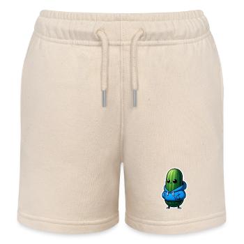 Süße Gurke - Kinder Organic Joggingshorts Mini Bolter von Stanley/Stella - Natur - Vorne