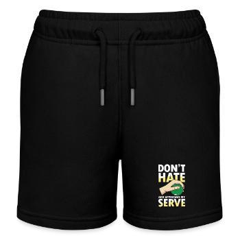 Just Appreciate My Serve - Kinder Organic Joggingshorts Mini Bolter von Stanley/Stella - Schwarz - Vorne