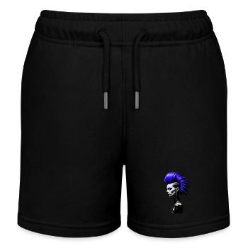 Punk Girl - Kinder Organic Joggingshorts Mini Bolter von Stanley/Stella - Schwarz - Vorne