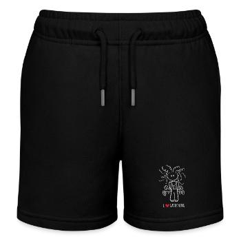 Ich liebe Gartenarbeit für jeden Fan von Gartenarbeit - Kinder Organic Joggingshorts Mini Bolter von Stanley/Stella - Schwarz - Vorne