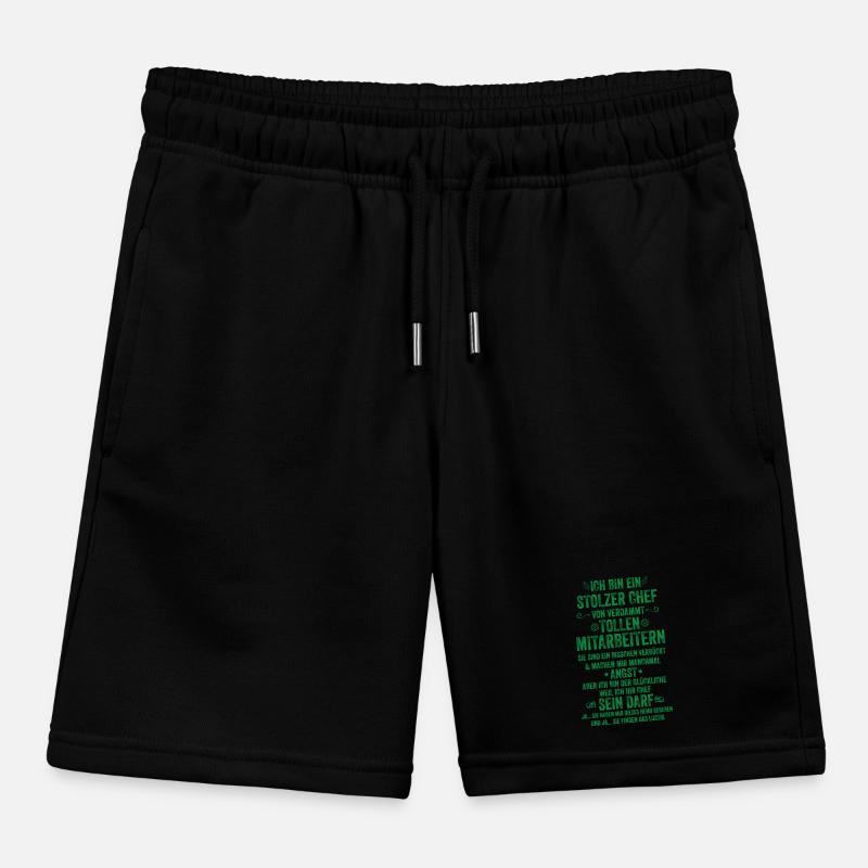 Ich Bin Ein Stolzer Chef Von Tollen Mitarbeitern Kinder Organic Joggingshorts Mini Bolter von Stanley/Stella