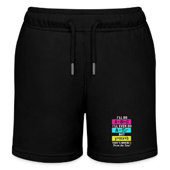 Mathematics - Kids Organic Sweat Shorts by Stanley/Stella - black - Front