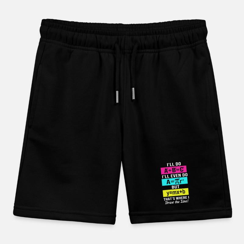 Mathematics Kids Organic Sweat Shorts by Stanley/Stella