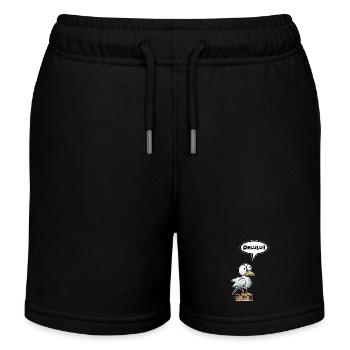 Bulle de mouette Delulu - Short de jogging enfant bio Stanley/Stella - noir - Devant