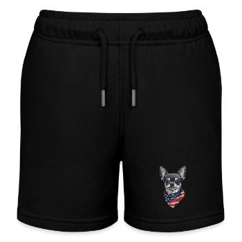 Chihuahua - Kinder Organic Joggingshorts Mini Bolter von Stanley/Stella - Schwarz - Vorne
