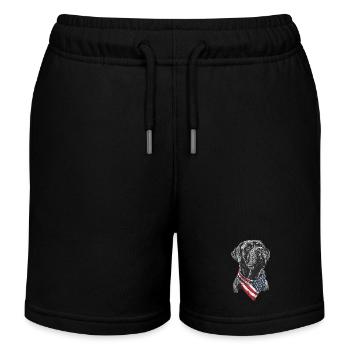Englischer Mastiff - Kinder Organic Joggingshorts Mini Bolter von Stanley/Stella - Schwarz - Vorne