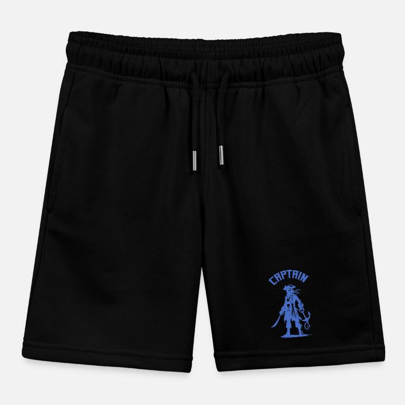 Pirate Captain Kids Organic Sweat Shorts by Stanley/Stella