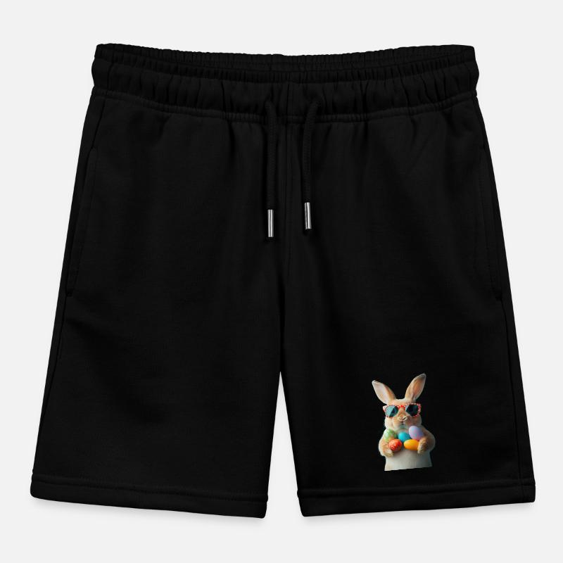 Easter Bunny Kids Organic Sweat Shorts by Stanley/Stella