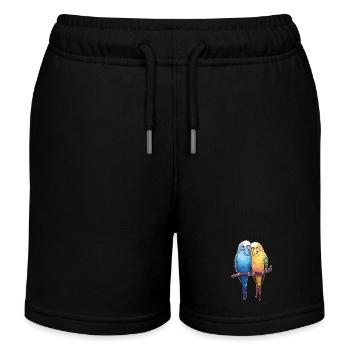 PerruchePaire de perruches - Short de jogging enfant bio Stanley/Stella - noir - Devant