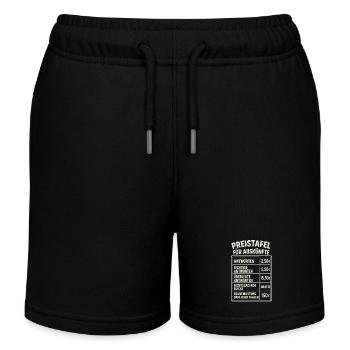 Witzige Sprüche Lustig Frech Dumme Frage - Kinder Organic Joggingshorts Mini Bolter von Stanley/Stella - Schwarz - Vorne