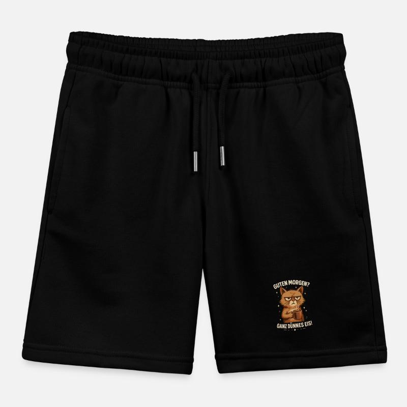 Drôle de chat avec un dicton effronté Short de jogging enfant bio Stanley/Stella