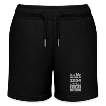 Bin 2024 - Kinder Organic Joggingshorts Mini Bolter von Stanley/Stella - Schwarz - Vorne