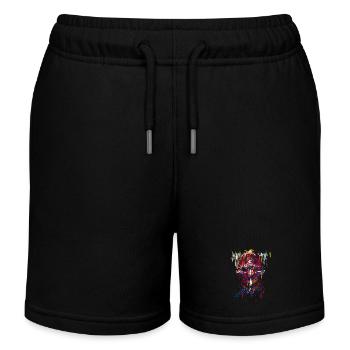 Halloween devil / Abstract - Kids Organic Sweat Shorts by Stanley/Stella - black - Front