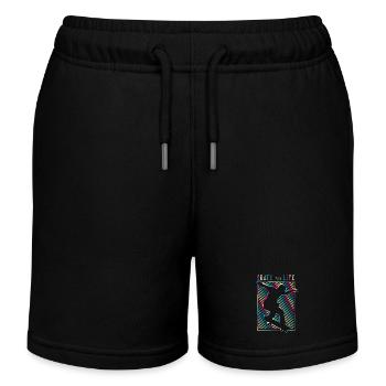 SK8R | Skate fürs Leben - Kinder Organic Joggingshorts Mini Bolter von Stanley/Stella - Schwarz - Vorne