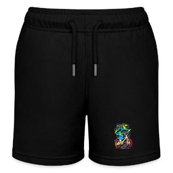 Vélo BMX | BMX coloré - BMX Rider - Short de jogging enfant bio Stanley/Stella - noir - Devant