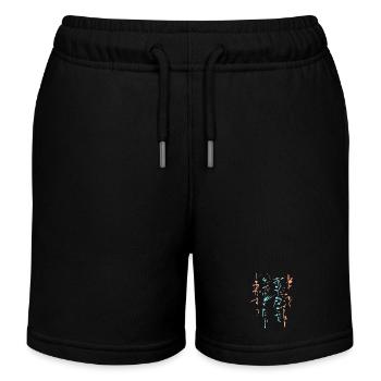 Calligraphie magique - ABSTRAIT - Short de jogging enfant bio Stanley/Stella - noir - Devant