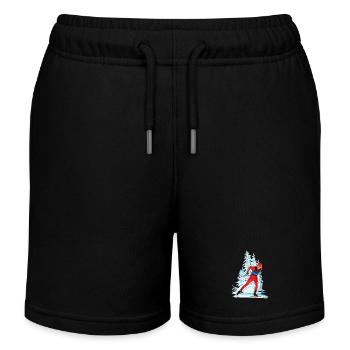 Ski de fond - Short de jogging enfant bio Stanley/Stella - noir - Devant