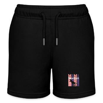 Mother's Day Mother's Day Mother's Day mom surus - Kids Organic Sweat Shorts by Stanley/Stella - black - Front