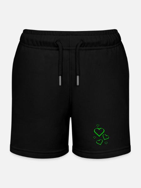 Mother's Day Gift Mother's Day Gift Idea - Kids Organic Sweat Shorts by Stanley/Stella - black