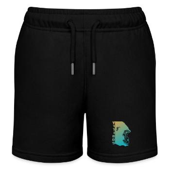 Gorilla Gesicht - Kinder Organic Joggingshorts Mini Bolter von Stanley/Stella - Schwarz - Vorne