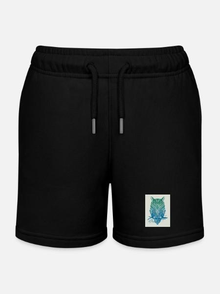 GoVoR_EULE - Short de jogging enfant bio Stanley/Stella - noir