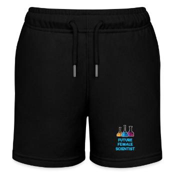 Futures femmes scientifiques - Short de jogging enfant bio Stanley/Stella - noir - Devant