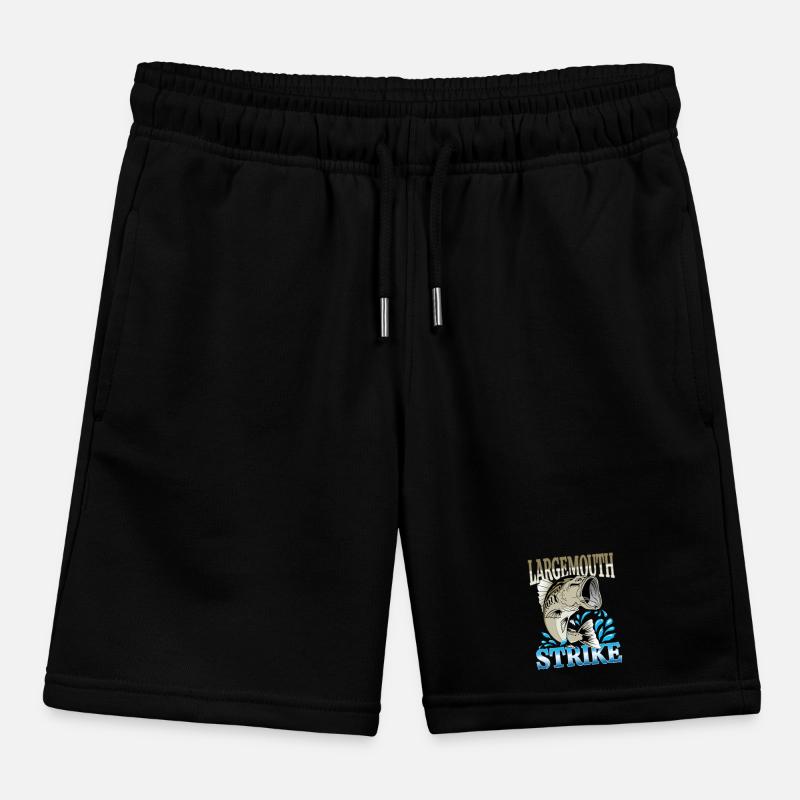 GROSSMAULBARSCH - SCHWARZBARSCH - LUNKERFISCH Kinder Organic Joggingshorts Mini Bolter von Stanley/Stella