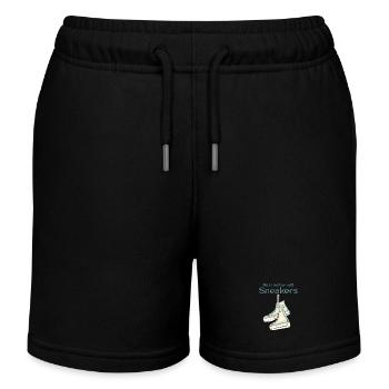 life is better with sneakers Turnschuh - Kinder Organic Joggingshorts Mini Bolter von Stanley/Stella - Schwarz - Vorne