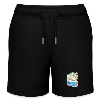 Ibiza - Short de jogging enfant bio Stanley/Stella - noir - Devant