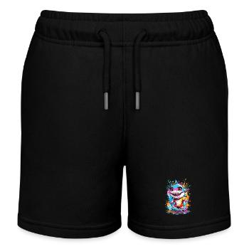 Requin - Short de jogging enfant bio Stanley/Stella - noir - Devant