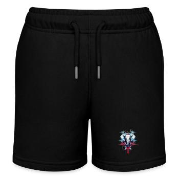Designer Style Elephant - Kids Organic Sweat Shorts by Stanley/Stella - black - Front