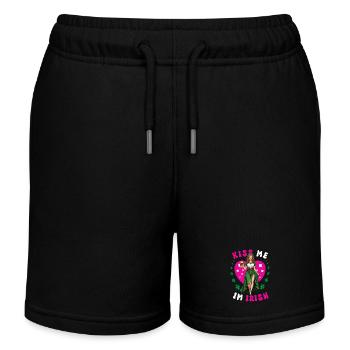 Kiss me, I'm Irish - Kids Organic Sweat Shorts by Stanley/Stella - black - Front