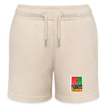 EC Femme I Dictons positifs I Fête des mères I Vacances - Short de jogging enfant bio Stanley/Stella - écru doux - Devant
