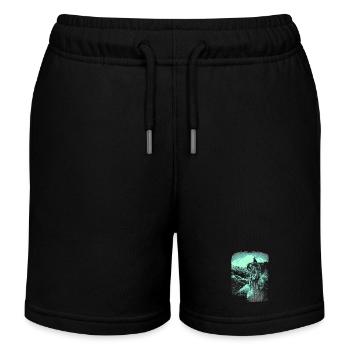 Preikestolen - Troll - Norwegen - Kinder Organic Joggingshorts Mini Bolter von Stanley/Stella - Schwarz - Vorne
