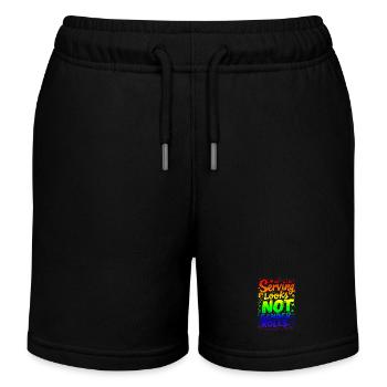 DEM AUSSEHEN DIENEN, NICHT DEN GESCHLECHTERROLLEN - Kinder Organic Joggingshorts Mini Bolter von Stanley/Stella - Schwarz - Vorne